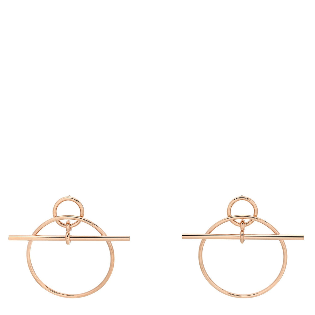 18K Rose Gold PM Loop Earrings