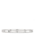 18K White Gold Diamond Atlas Open Bangle Bracelet