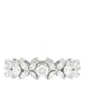 Platinum Diamond Victoria Alternating Band Ring 53 6.25