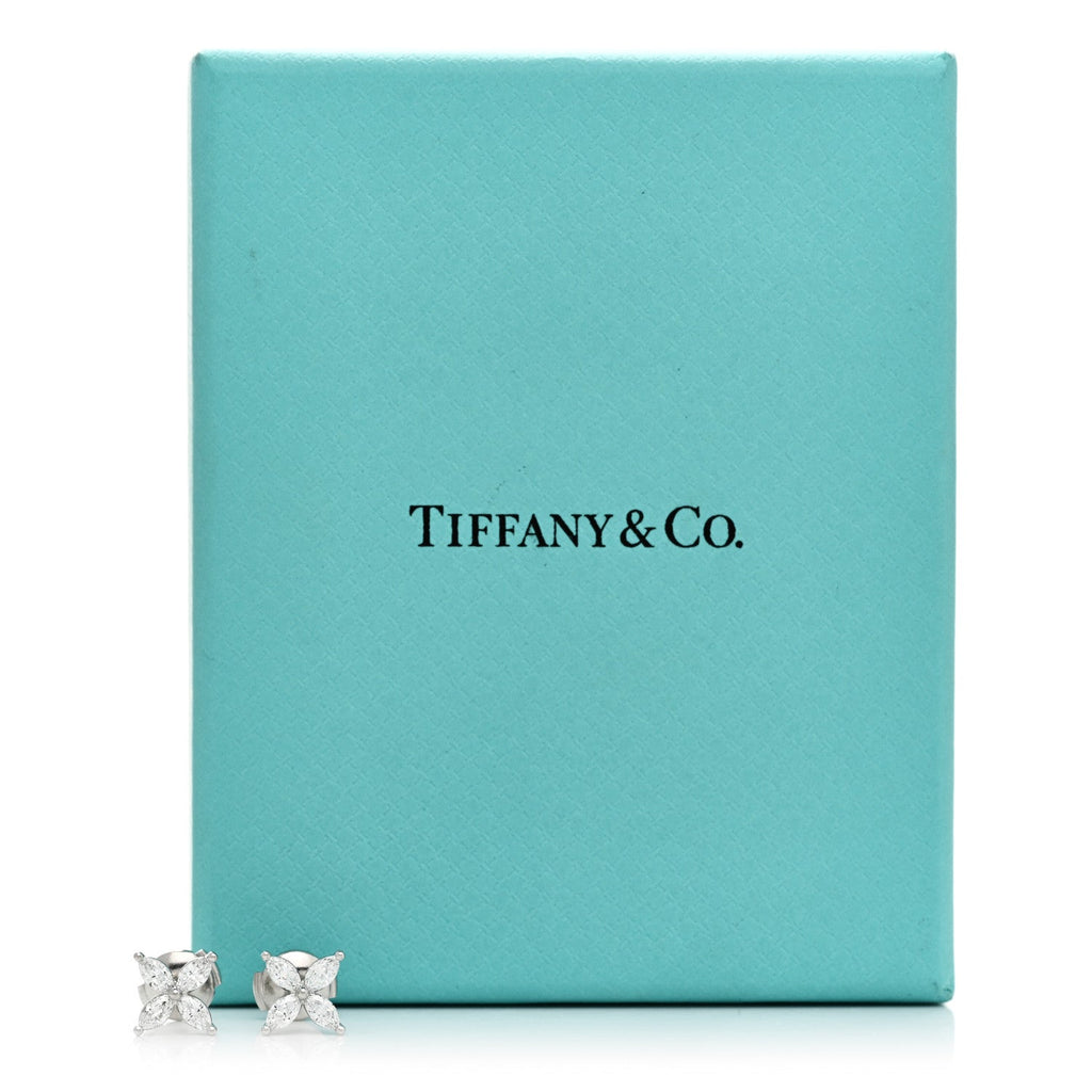 Platinum Diamond .92ct Medium Victoria Earrings