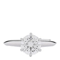 Platinum Diamond 1.30ct Solitaire Engagement Ring 49 5