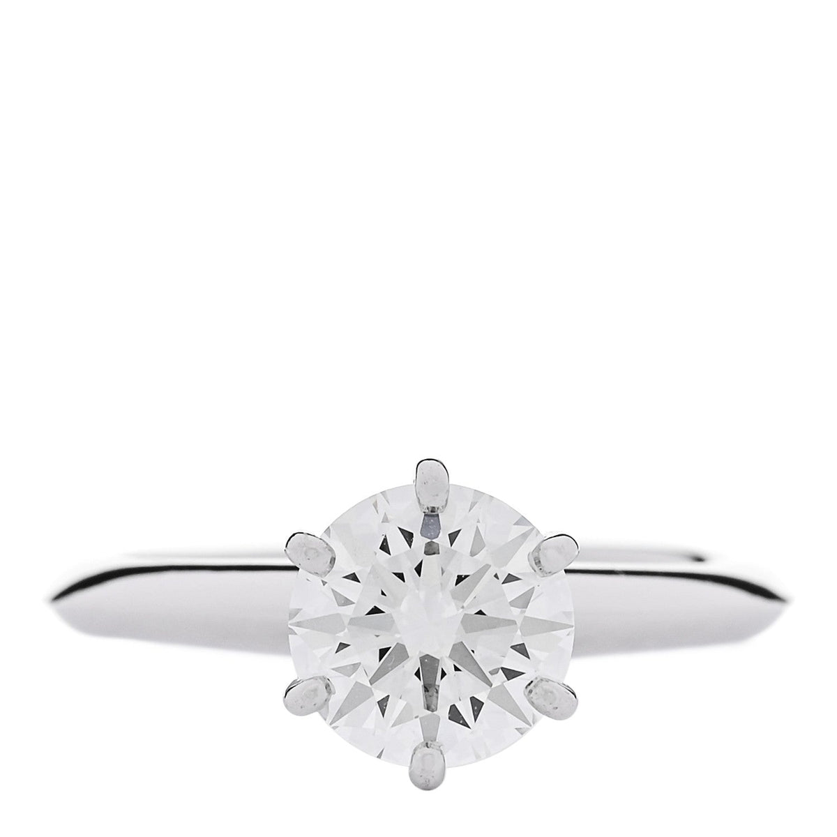 Platinum Diamond 1.30ct Solitaire Engagement Ring 49 5