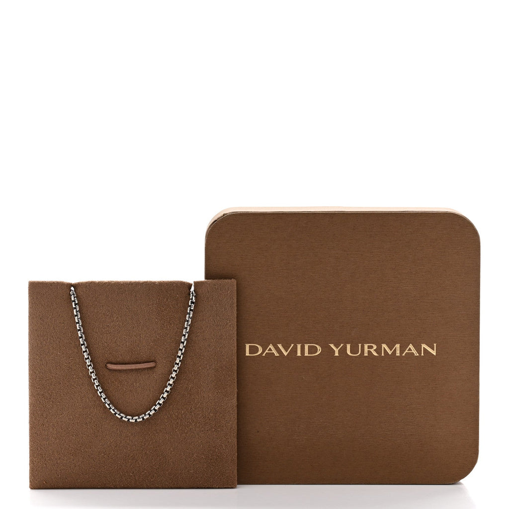 Sterling Silver 2.7mm Small Box Chain Necklace 22"