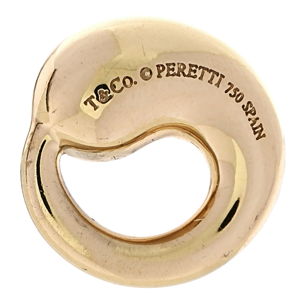 18K Yellow Gold 9mm Elsa Peretti Mini Eternal Circle Pendant