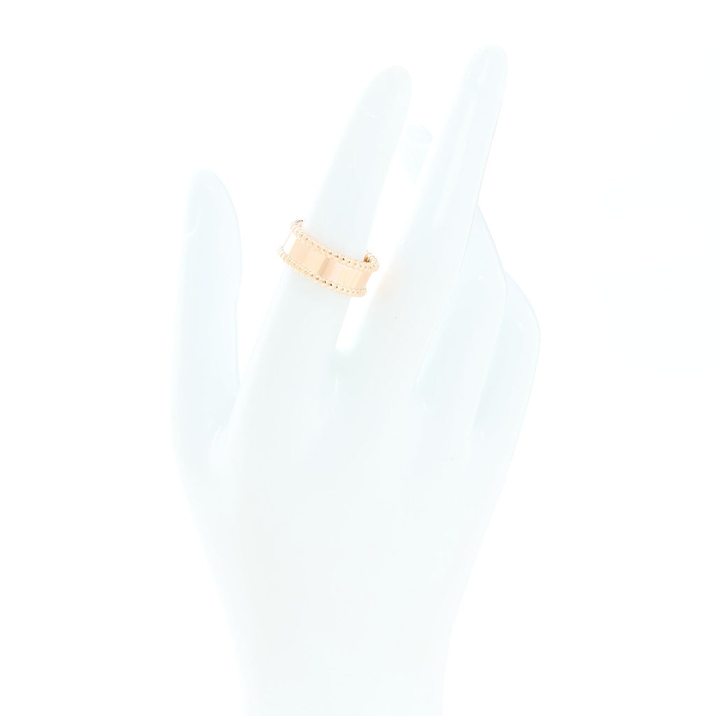 18K Rose Gold Perlee Signature Ring 52 6