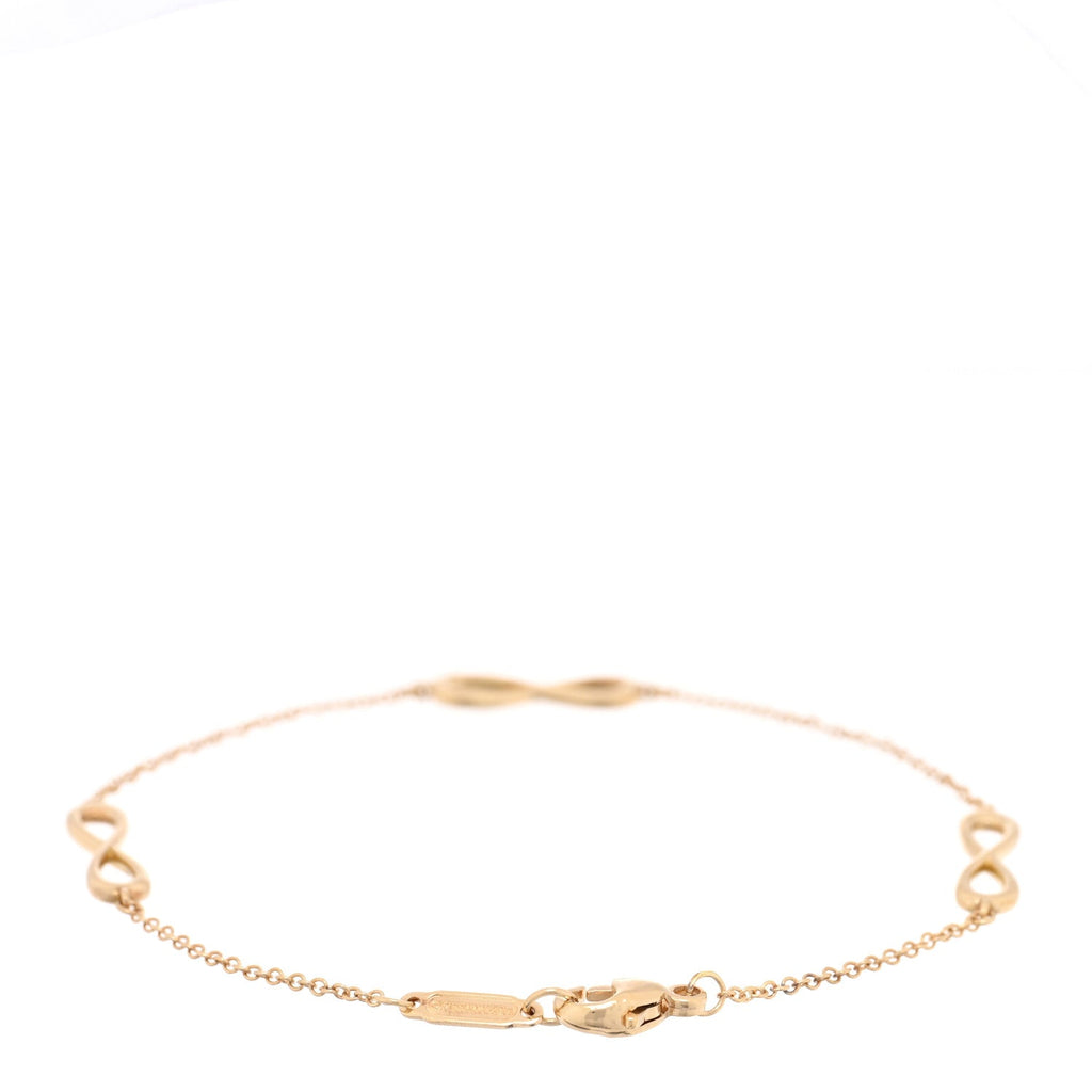 18K Yellow Gold Infinity Endless Bracelet