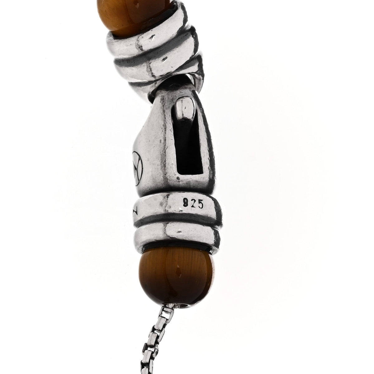 Sterling Silver Tiger Eye 6mm Spiritual Beads Bracelet