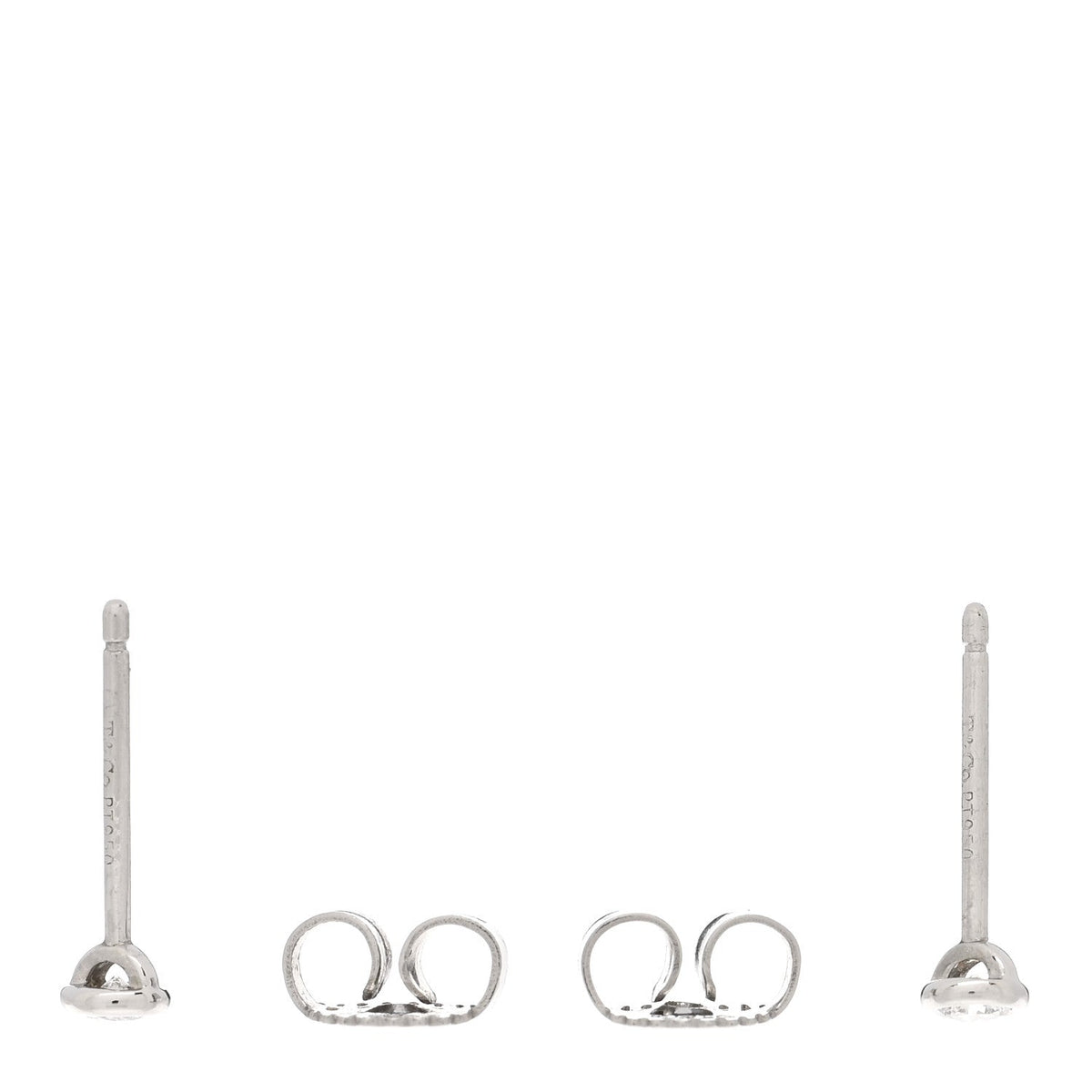 Platinum Diamond .12ctw Elsa Peretti Diamonds By The Yard Earrings
