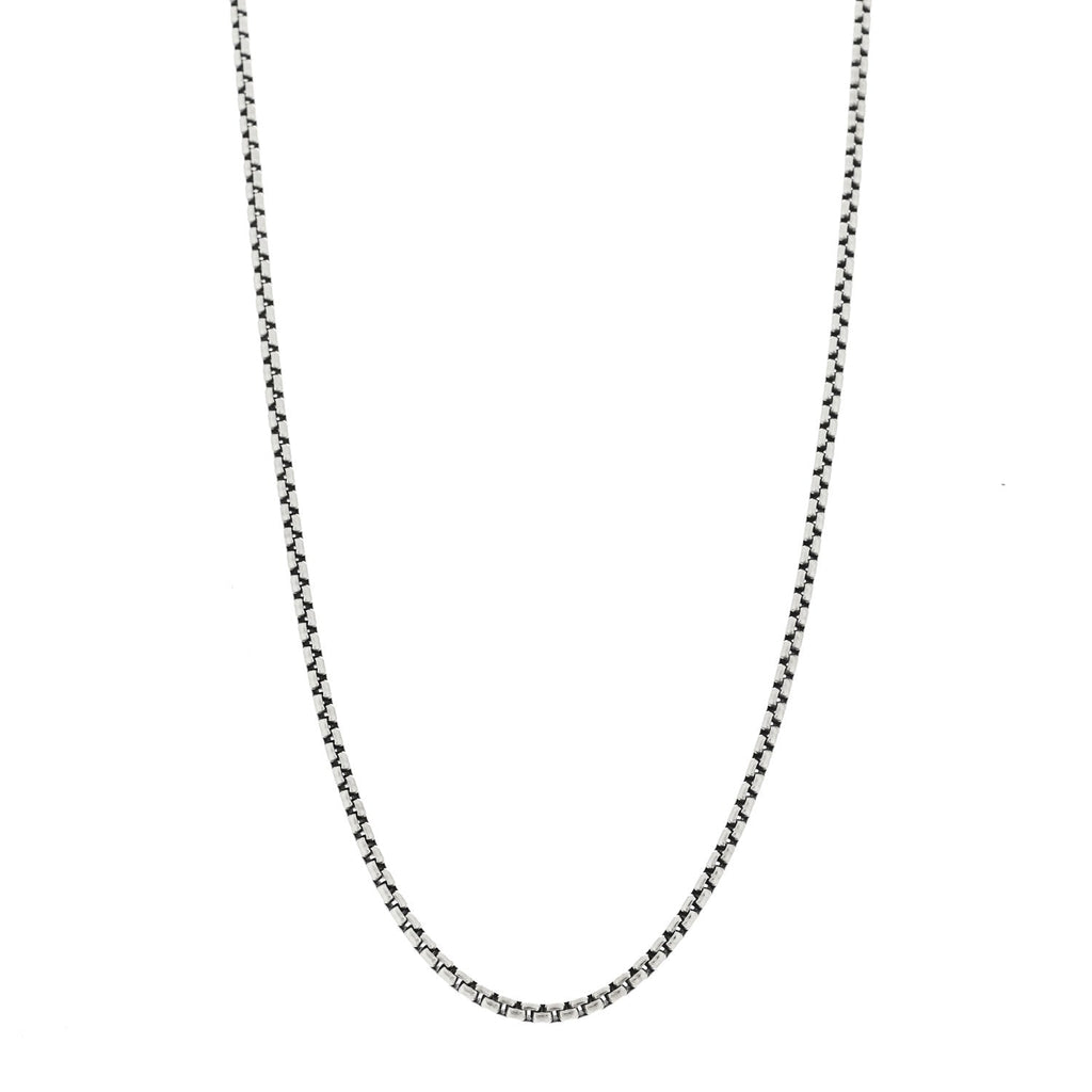 Sterling Silver 2.7mm Box Chain Necklace 20"