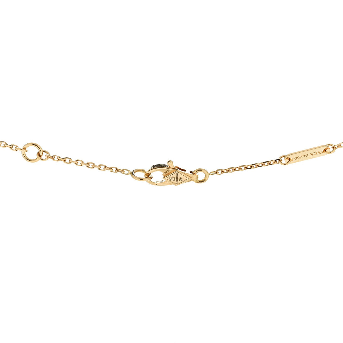 18K Yellow Gold Diamond Mini Frivole Pendant Necklace