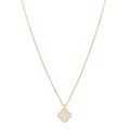18K Yellow Gold Mother of Pearl Sweet Alhambra Pendant Necklace