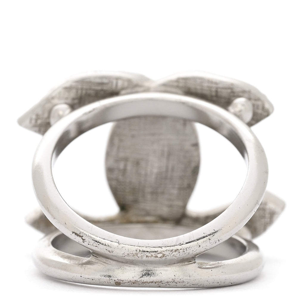 Metal Crystal Palais Garnier Ring 52 6 Silver