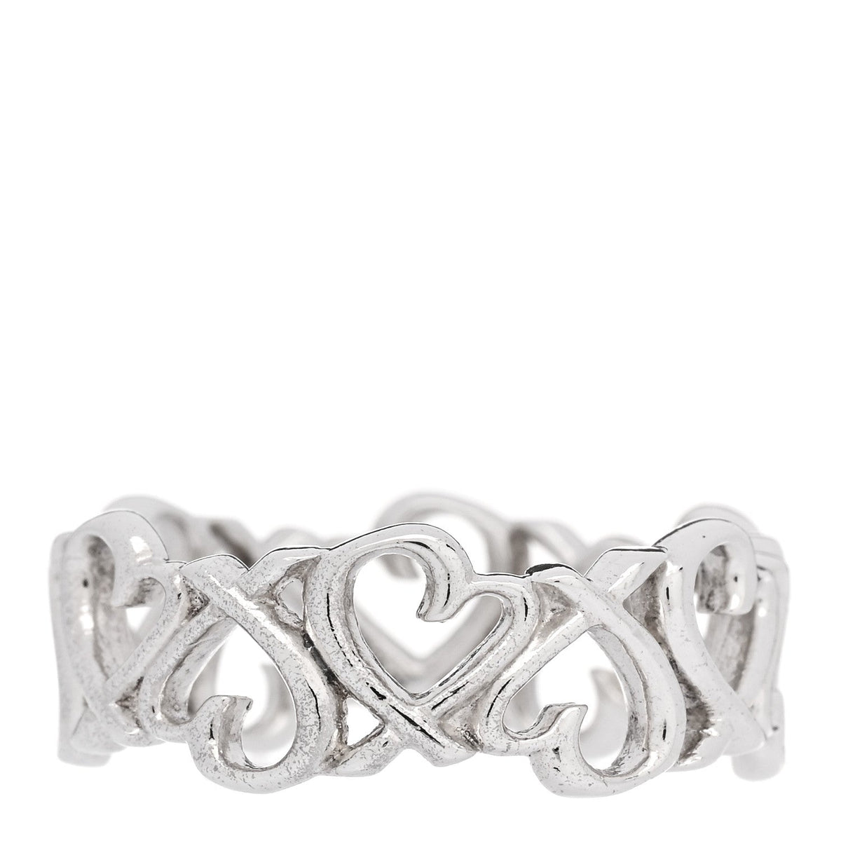 Sterling Silver Paloma Picasso Loving Heart Band Ring 54 6.75