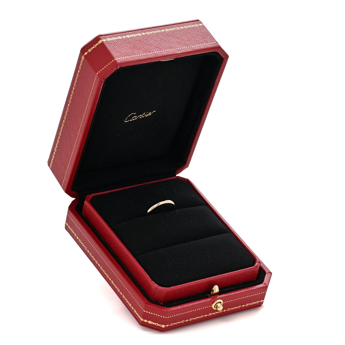 18K Pink Gold 2.5mm 1895 Wedding Band Ring 50 5.25
