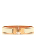 Enamel Narrow Clic Clac H Bracelet GM Craie