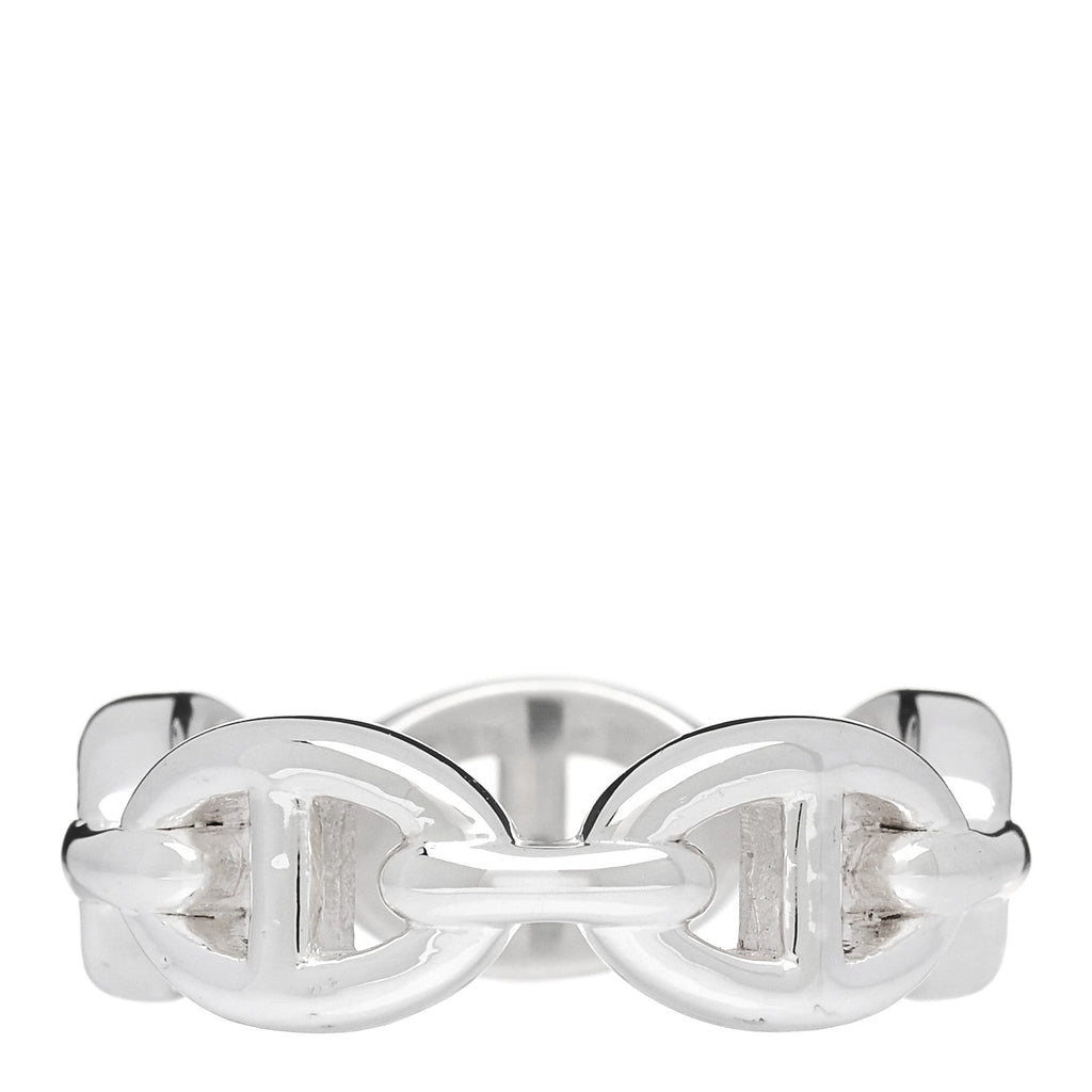 Sterling Silver PM Chaine d'Ancre Enchainee Band Ring 52 6