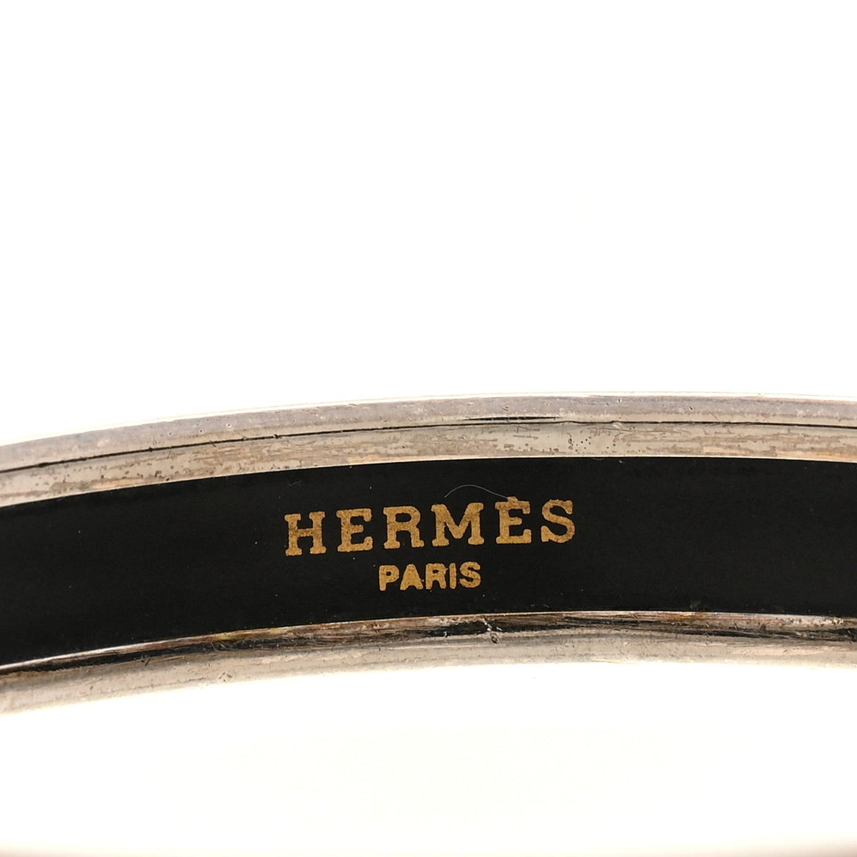 Enamel Printed Narrow Caleche Bracelet 70 Black