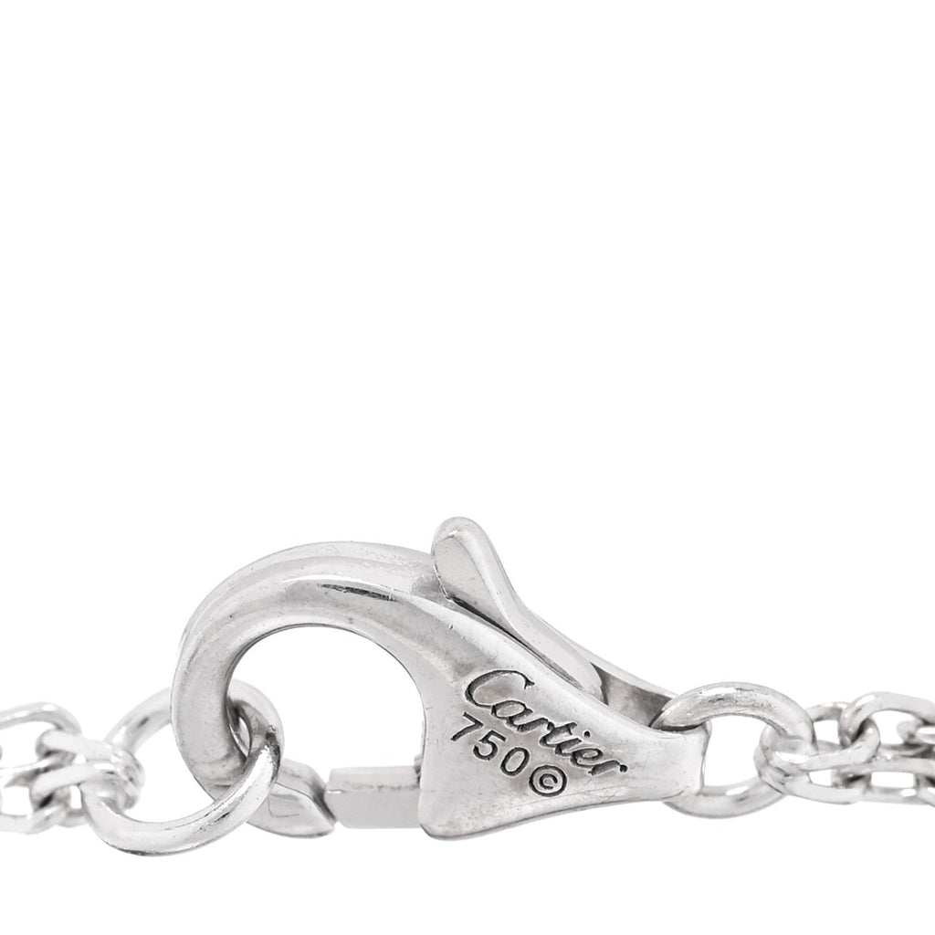 18K White Gold Diamond LOVE Bracelet