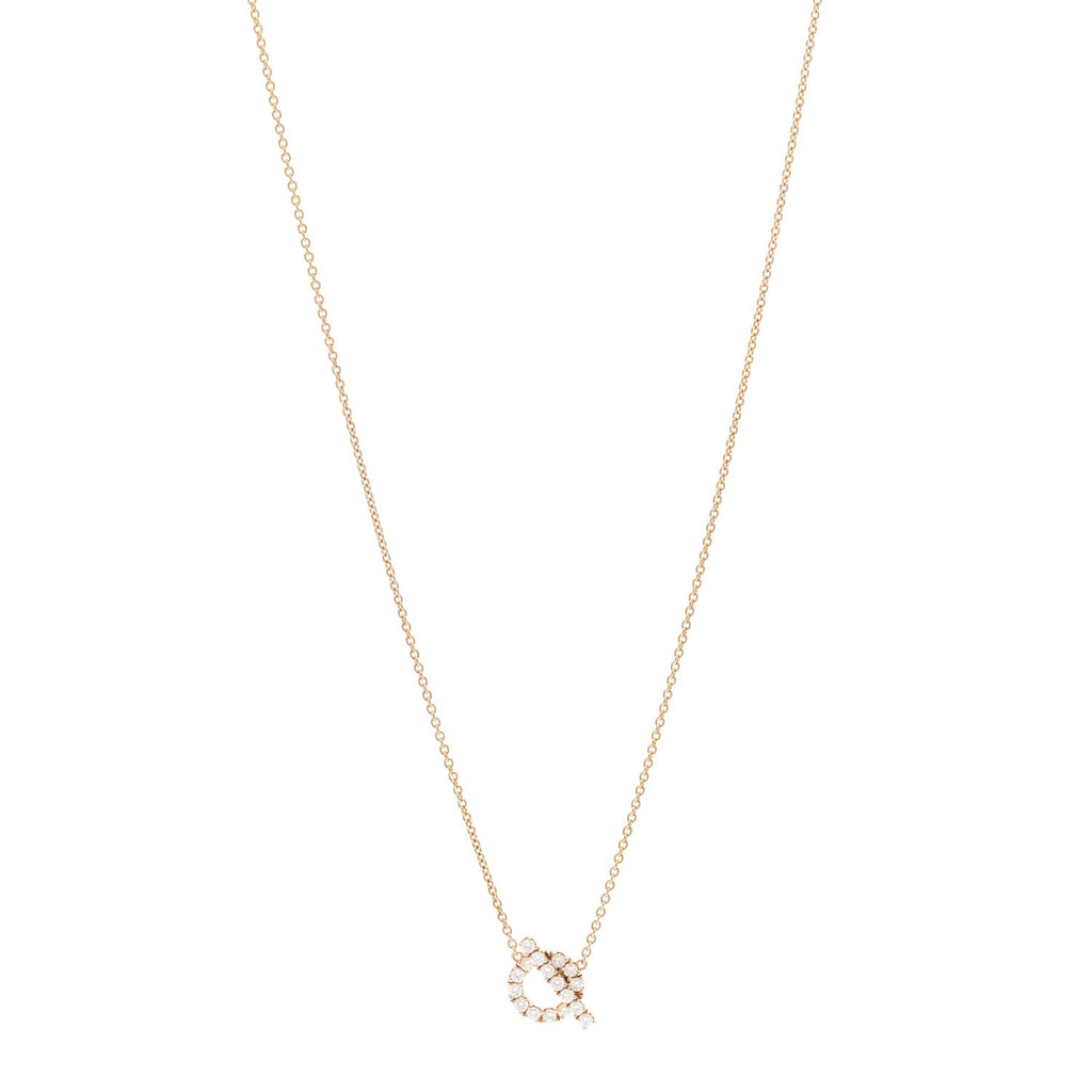 18K Rose Gold Diamond Finesse Pendant Necklace