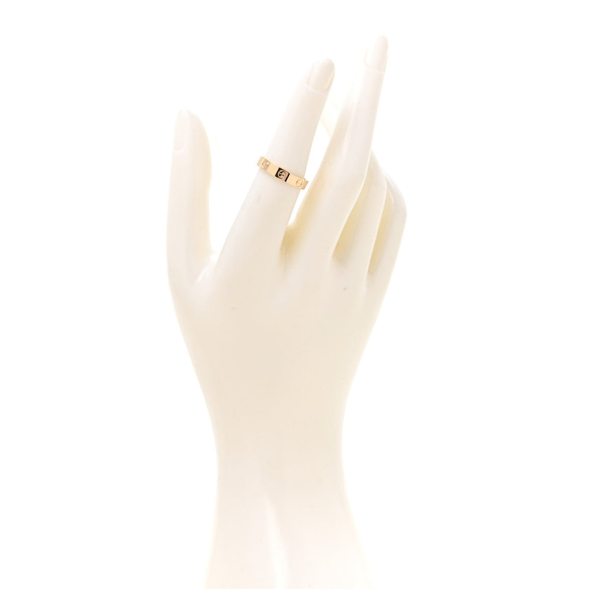 18K Yellow Gold 3.5mm LOVE Wedding Band Ring 53 6.5