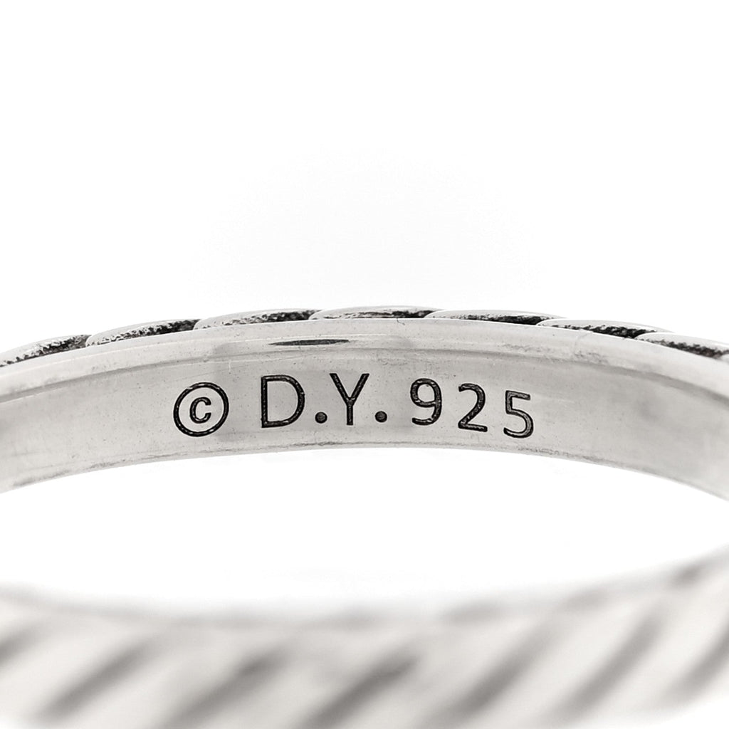 Sterling Silver Cable Classics Band Ring 52 6