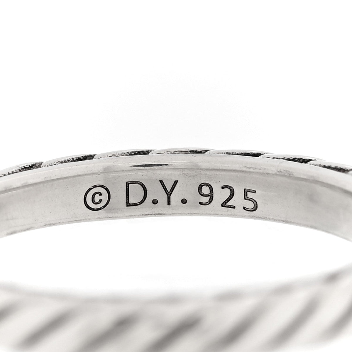 Sterling Silver Cable Classics Band Ring 52 6