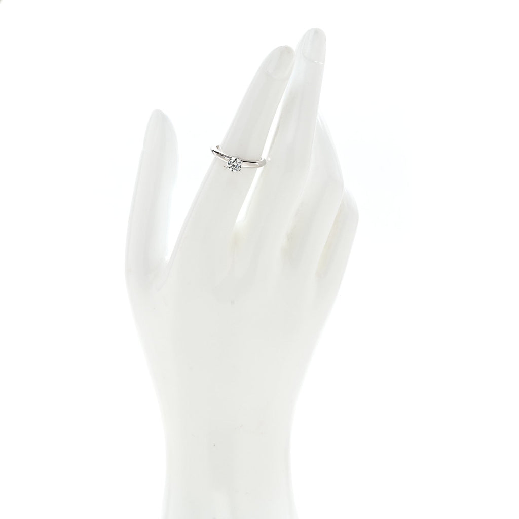 Platinum Diamond .52ct Solitaire Engagement Ring 52 6