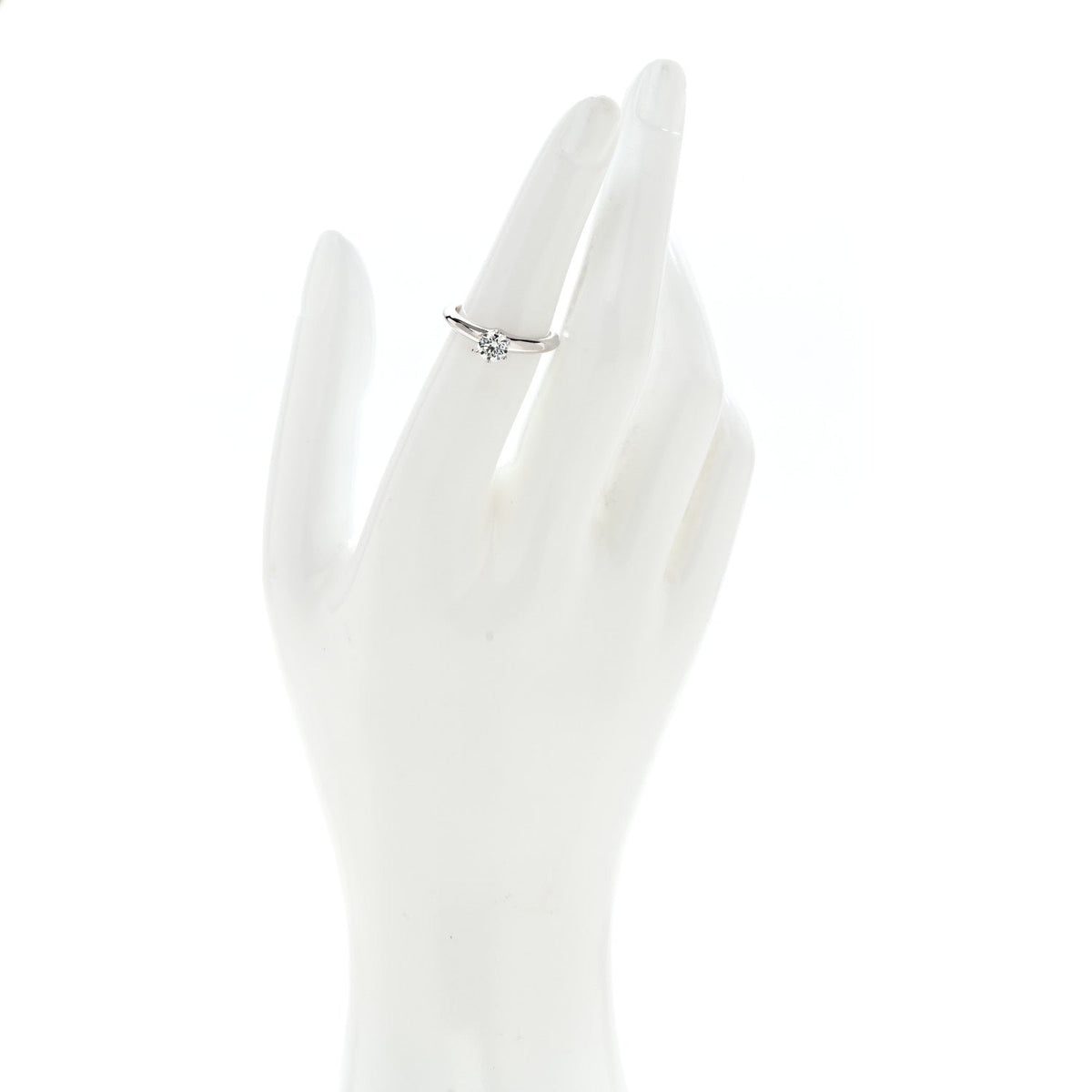 Platinum Diamond .52ct Solitaire Engagement Ring 52 6