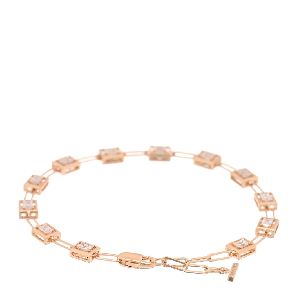 18K Rose Gold Diamond Jewel Box Bracelet