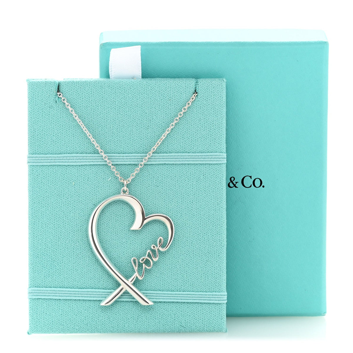 Sterling Silver Paloma Picasso Loving Heart Love Pendant Necklace