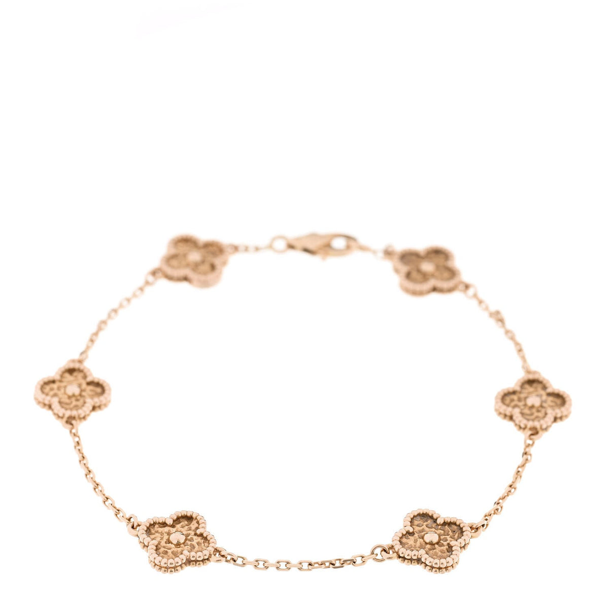 18K Rose Gold 6 Motifs Sweet Alhambra Bracelet