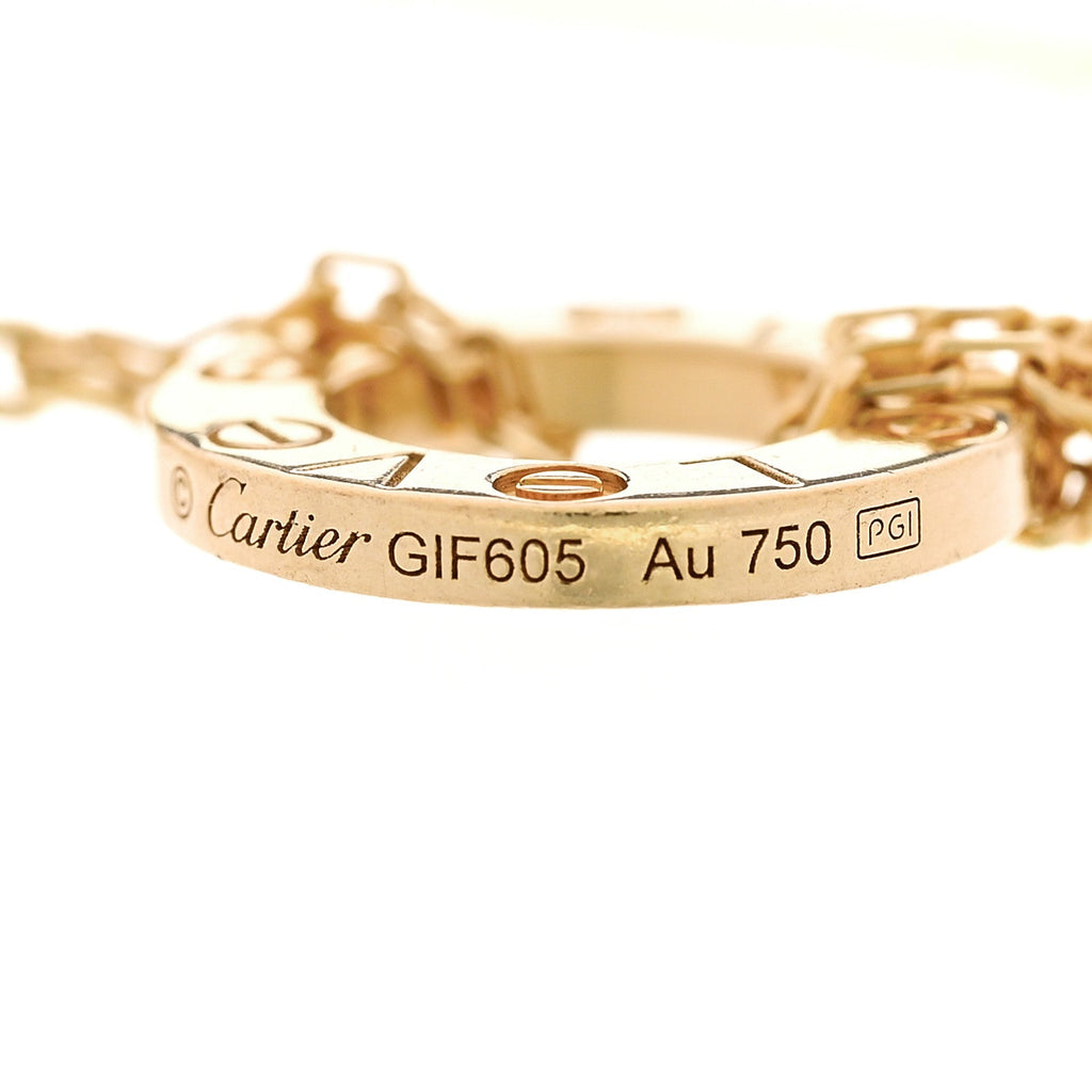 18K Yellow Gold Diamond Love Bracelet