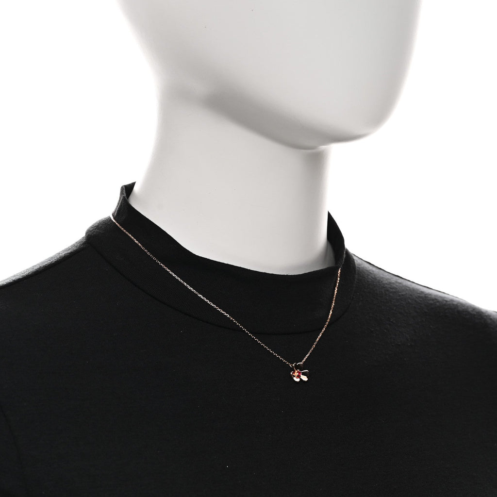 18K Rose Gold Ruby Mini Frivole Pendant Necklace