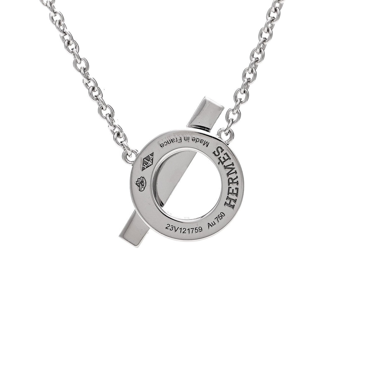 18K White Gold Diamond Finesse Pendant Necklace