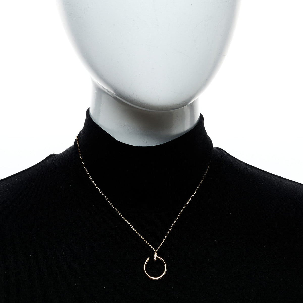 18K Yellow Gold Diamond Juste Un Clou Pendant Necklace