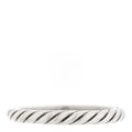 Sterling Silver Cable Classics Band Ring 52 6