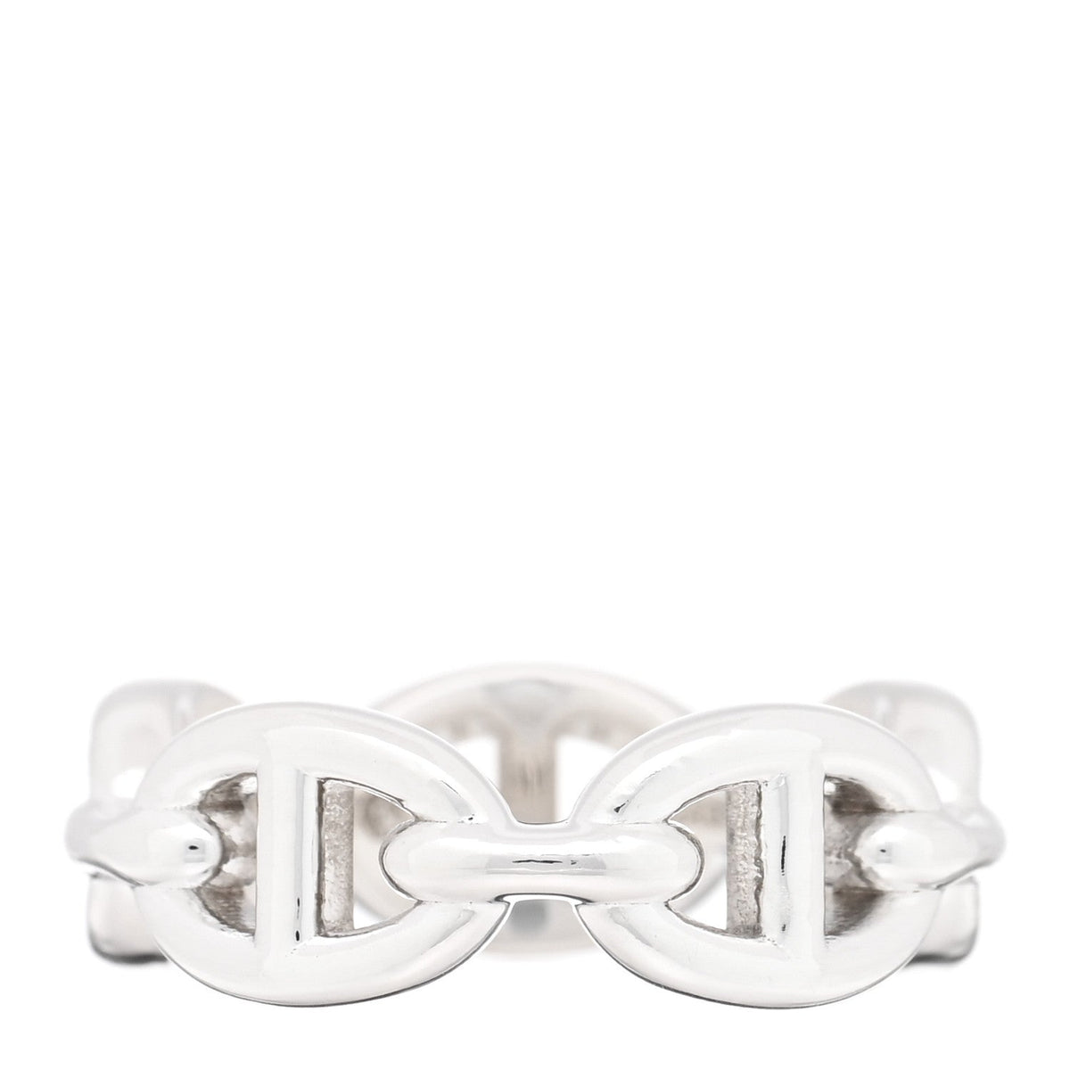 Sterling Silver PM Chaine d'Ancre Enchainee Band Ring 52 6