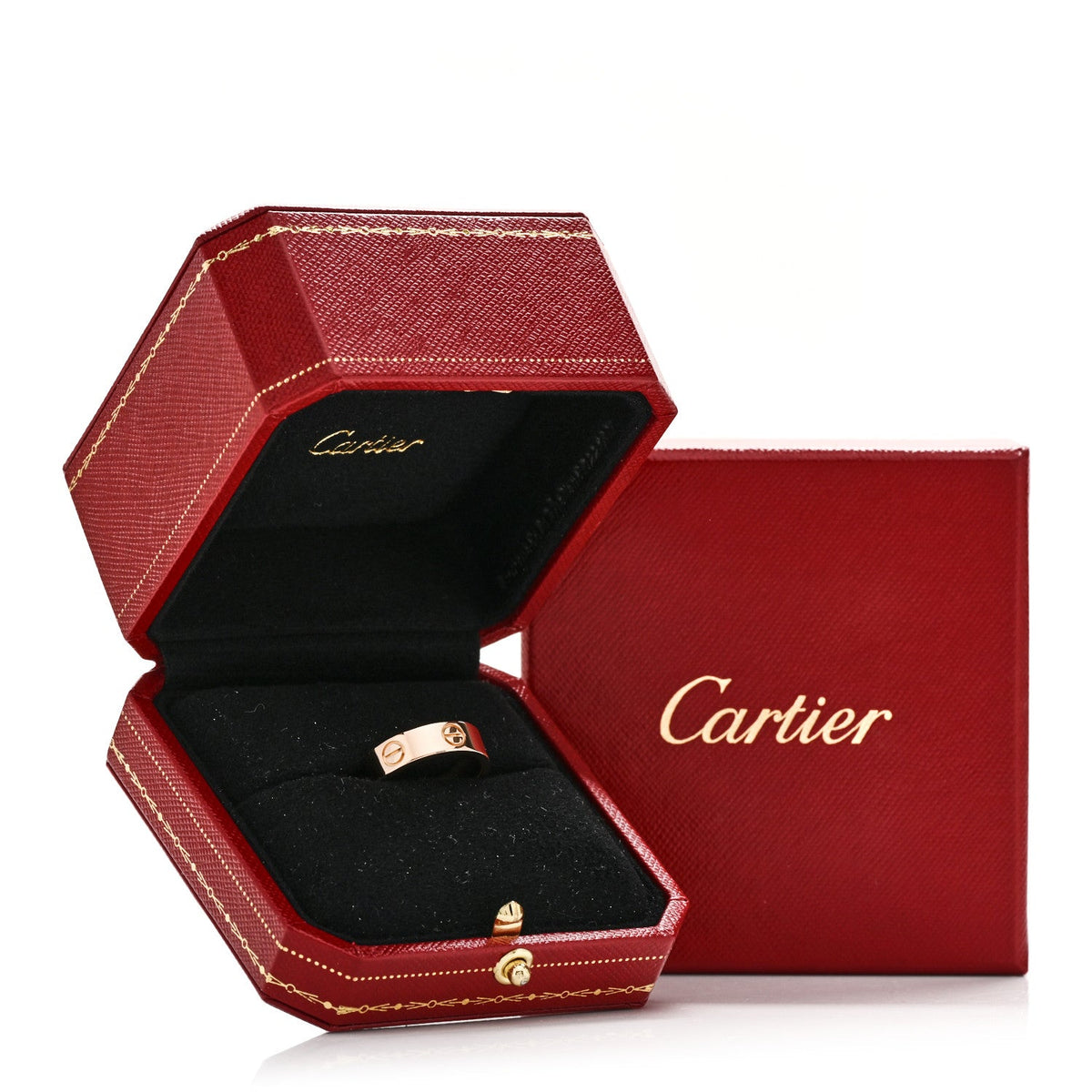 18K Pink Gold 5.5mm LOVE Ring 53 6.5
