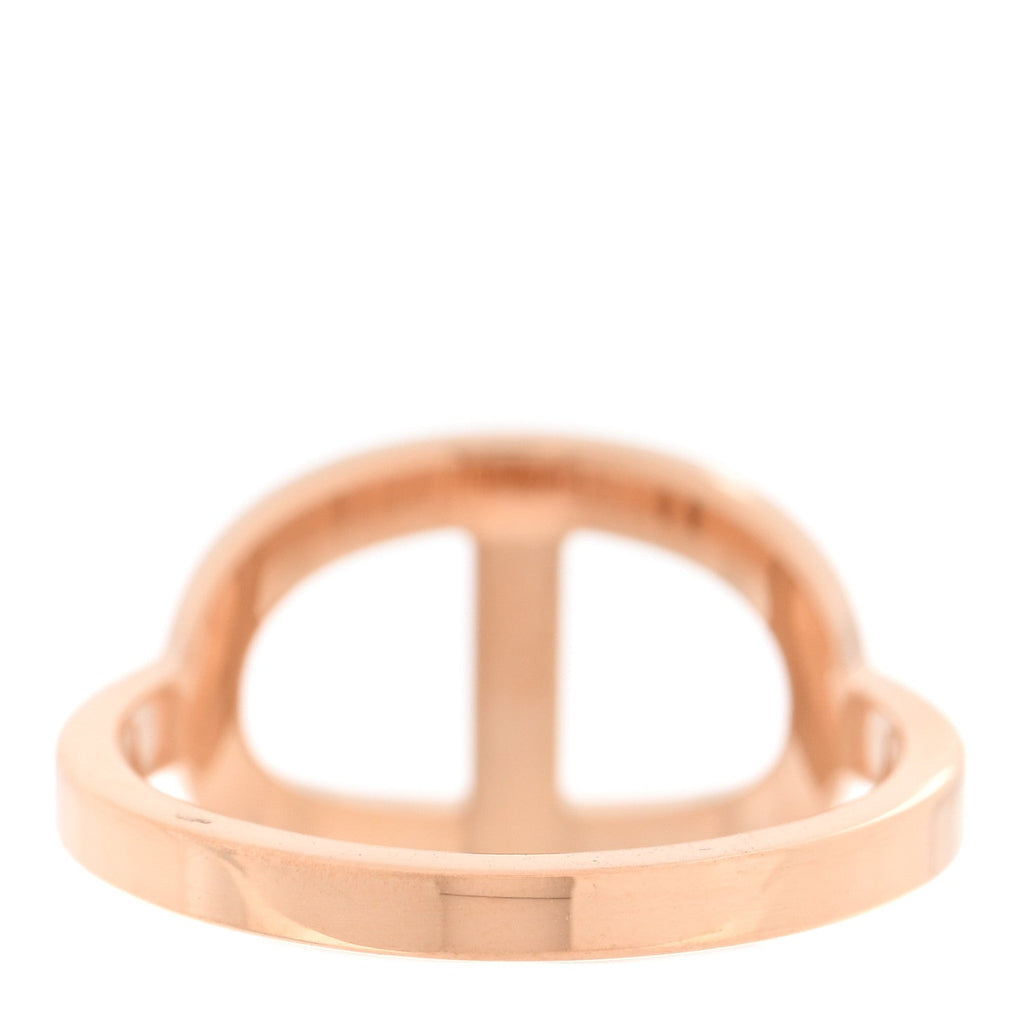 18K Rose Gold Diamond MM Chaine d'Ancre Contour Ring 49 5