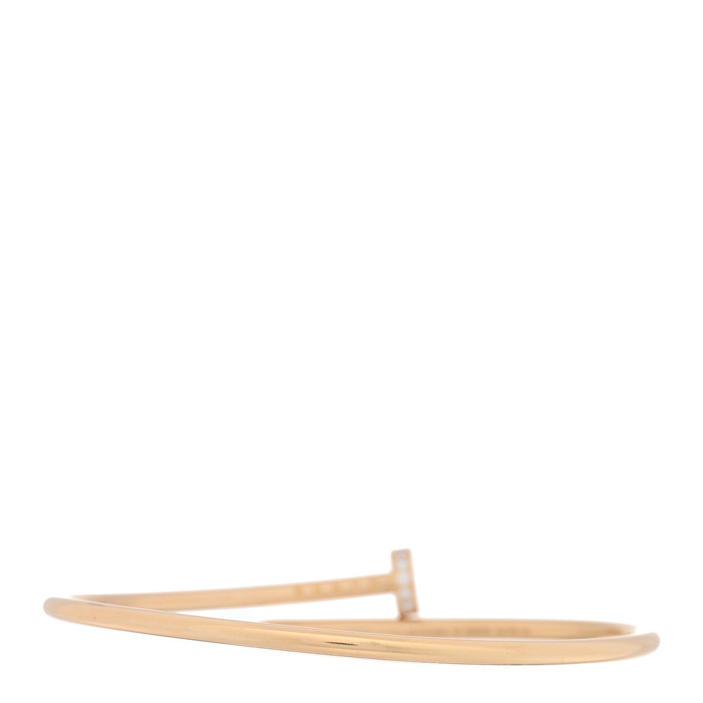 18K Yellow Gold Diamond Small Juste Un Clou Bracelet 17