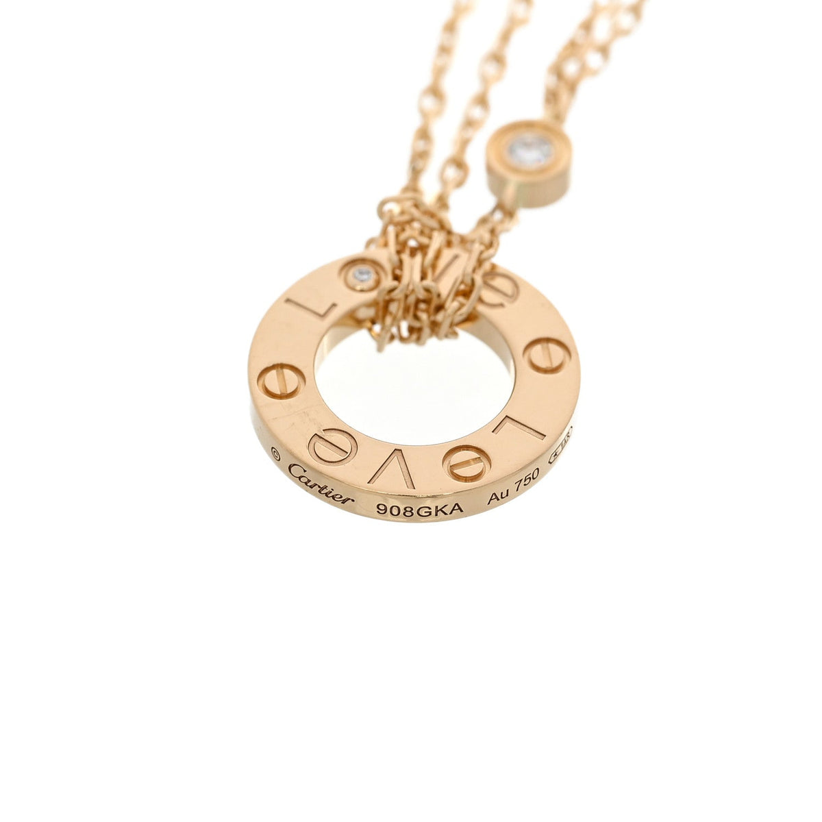 18K Yellow Gold Diamond Love Bracelet
