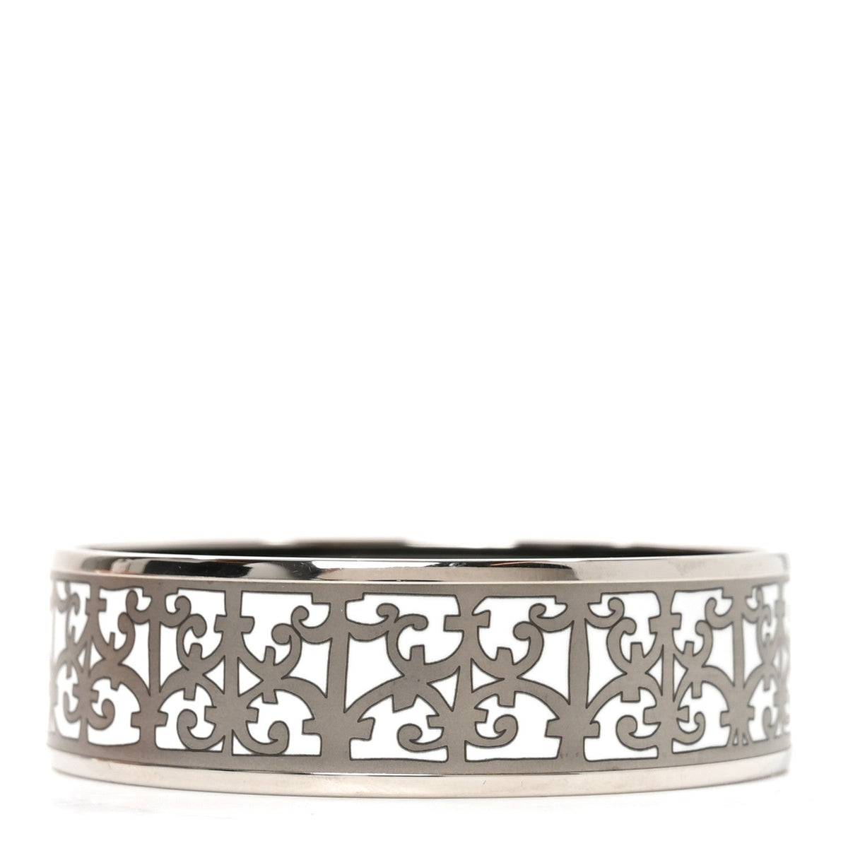 Enamel Printed Wide Balcons du Guadalquivir Bracelet 65 Silver