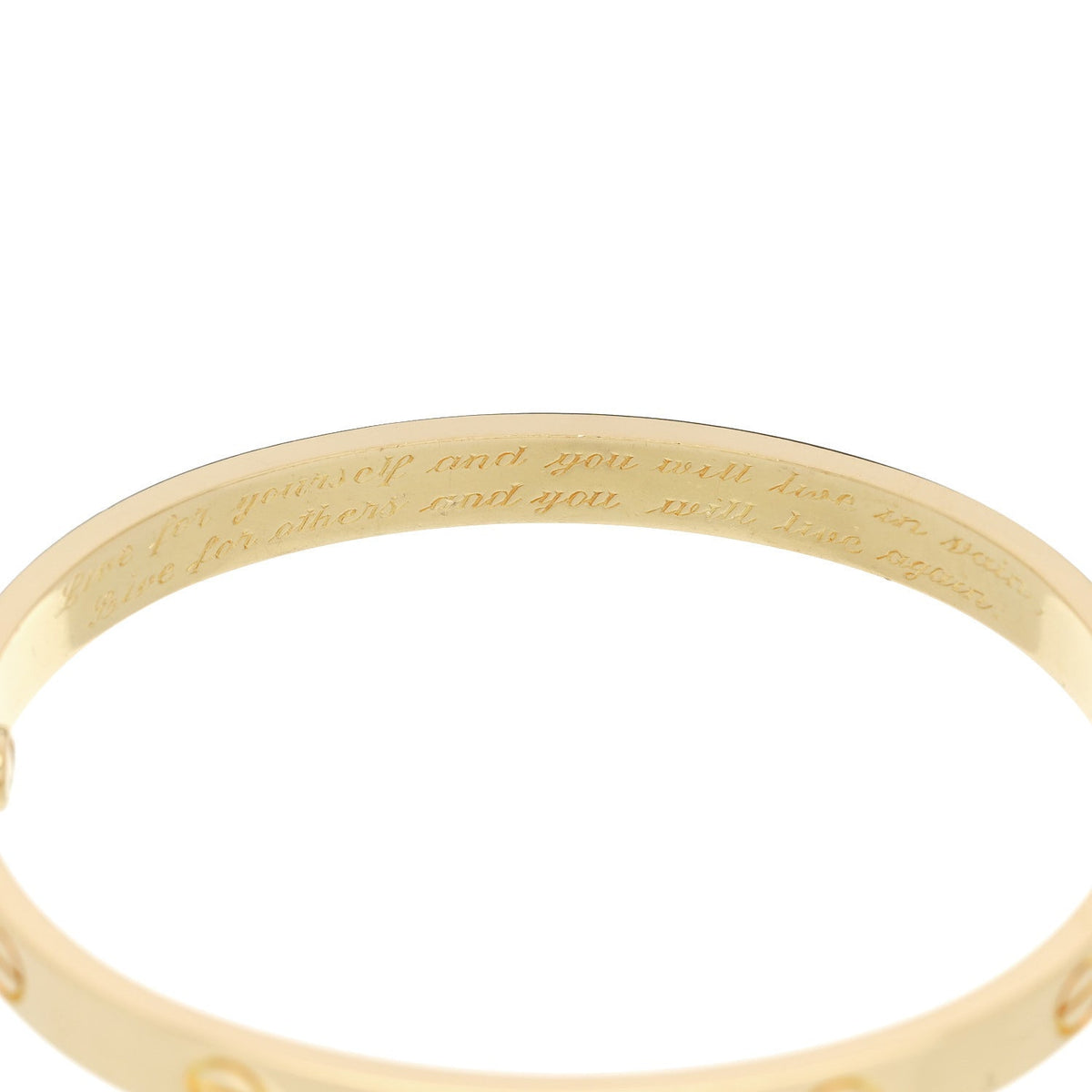 18K Yellow Gold LOVE Bracelet 17