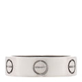 18K White Gold 5.5mm LOVE Ring 55 7.25