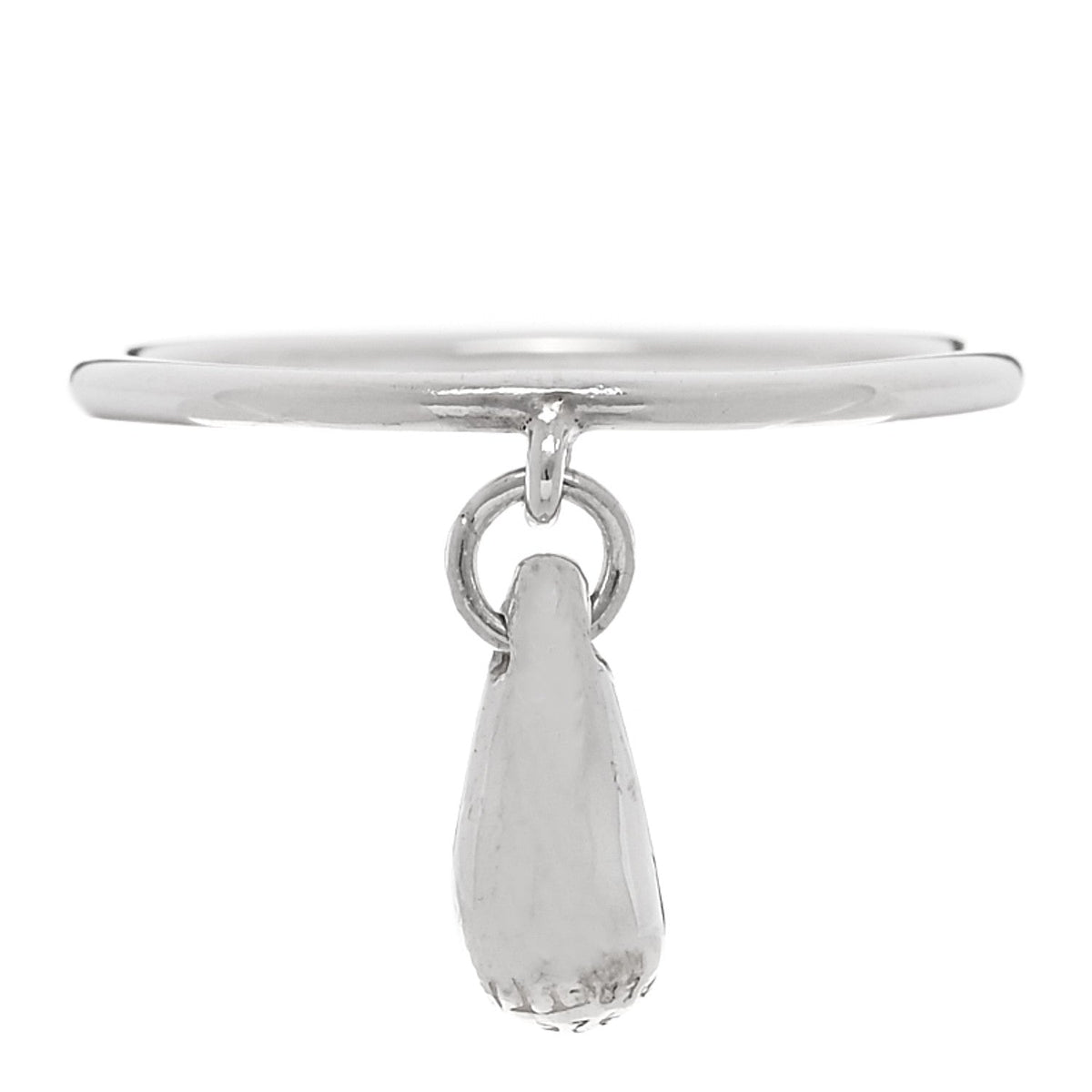 Sterling Silver Elsa Peretti Teardrop Dangle Ring 53 6.25