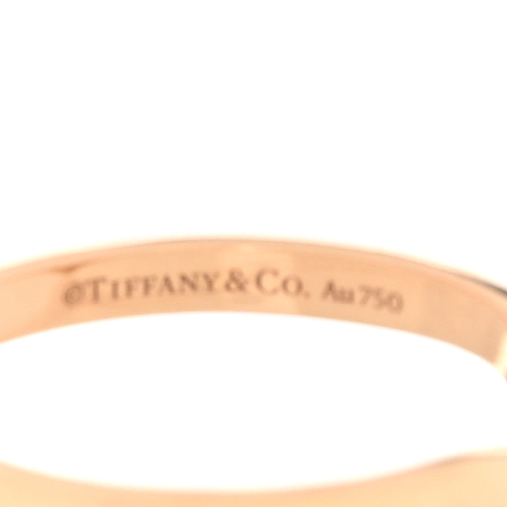 18K Rose Gold Diamond .04ctw Soleste V Band Ring 50 5.25