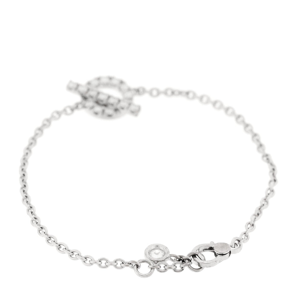 18K White Gold Diamond Finesse Bracelet XS