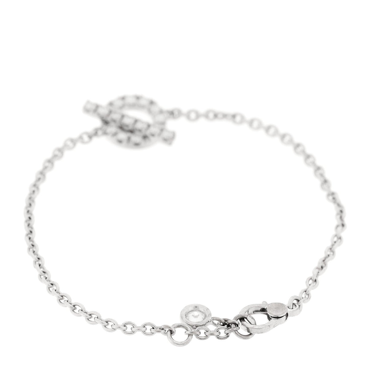 18K White Gold Diamond Finesse Bracelet XS