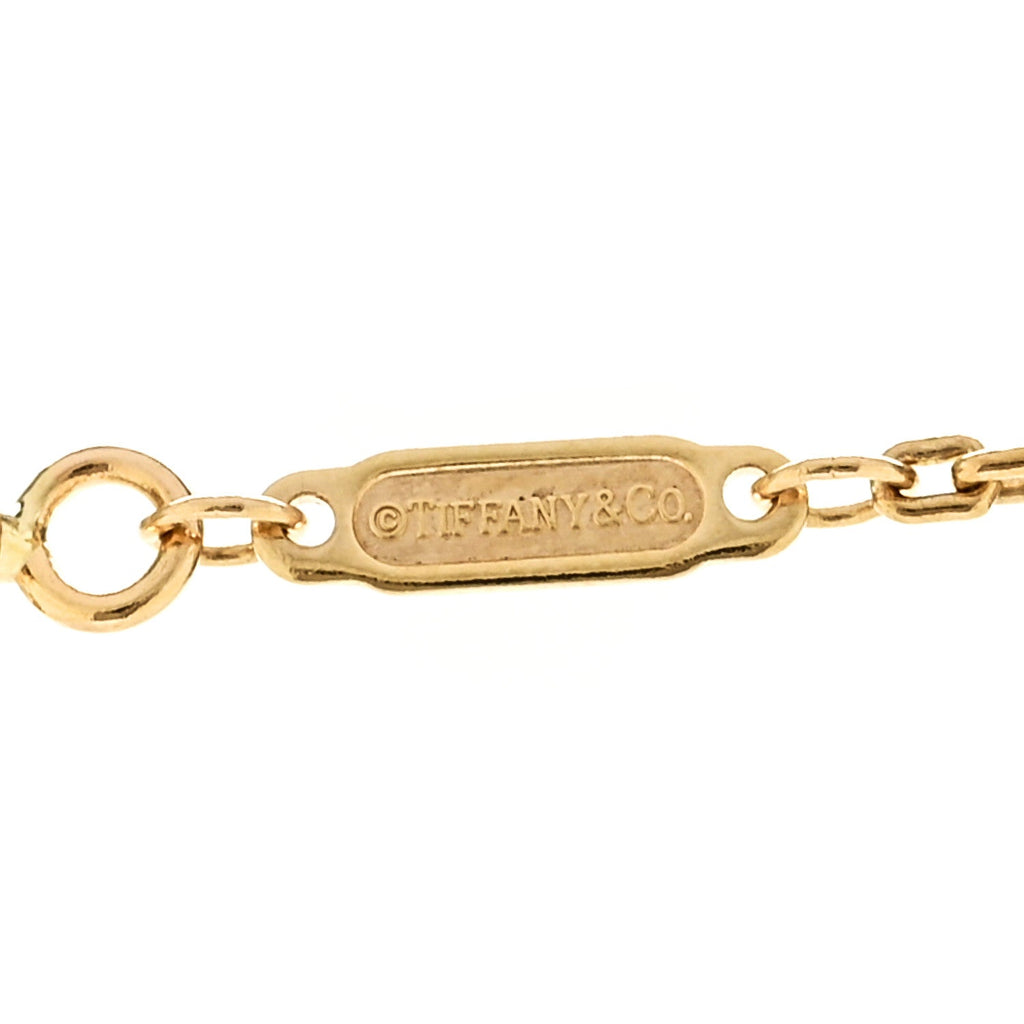 18K Yellow Gold Diamond Extra Large T Smile Pendant Necklace