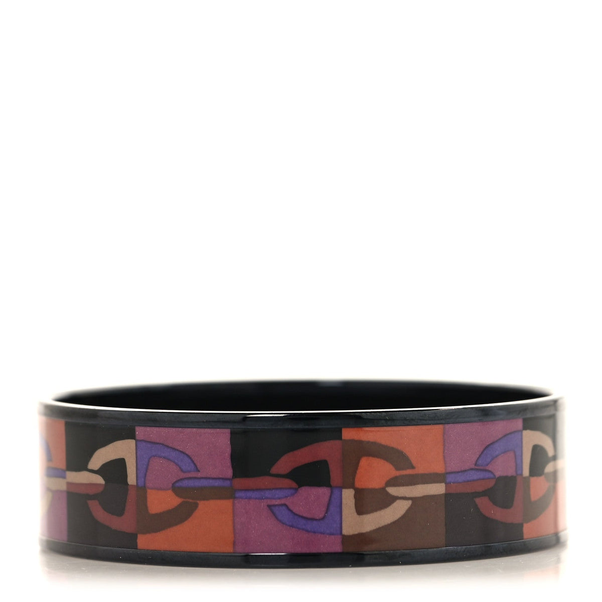 Enamel Printed Optique Chaine D'Ancre Wide Bracelet 65